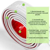 Молдинг Sticker wall 3000х50х6 мм Белый SW-00002687