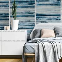 Молдинг Sticker wall 4950х20х7 мм Белый с серебром SW-00002679