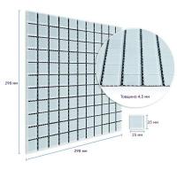 Мозаика из декоративного стекла Sticker wall белая 298х298х4,5мм SW-00002364