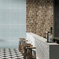 Мозаика из декоративного стекла Sticker wall белая 298х298х4,5мм SW-00002364