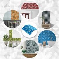 Мозаика из декоративного стекла Sticker wall голубая 298х298х4,5мм SW-00002354