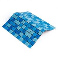 Мозаика из декоративного стекла Sticker wall голубая 298х298х4,5мм SW-00002354