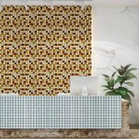 Мозаика из декоративного стекла Sticker wall коричневая 298х298х4,5мм SW-00002363