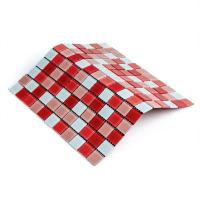 Мозаика из декоративного стекла Sticker wall красная 298х298х4,5мм SW-00002367