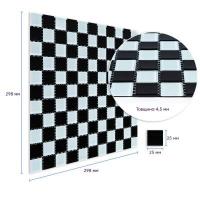 Мозаика из декоративного стекла Sticker wall шахматка 298х298х4,5мм SW-00002366
