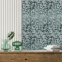 Мозаика зеркальная Sticker wall серебро 298х298х4,5мм SW-00002371