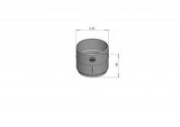 Gray pipe coupling 75mm RainWay