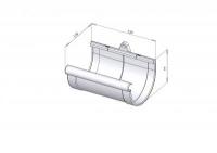 Муфта желоба серая 90мм RainWay