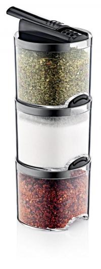 Set of containers for spices (3 pcs) Boxup FT-057 9.5x27x8 cm