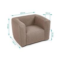 Inflatable chair brown Sticker wall SW-00002291
