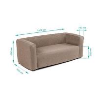 Inflatable sofa brown Sticker wall SW-00002294