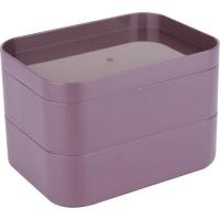 Two-level organizer with lid Okyanus Plastik 22.5x15x12 cm, purple, plastic OKY-675