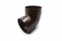 Double-coupled pipe bend 67° brown 100mm RainWay