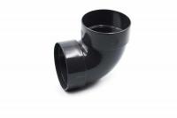 Double-coupled pipe bend 87° graphite 100mm RainWay