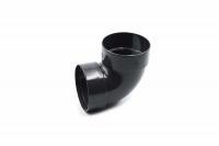 Double-coupled pipe bend 87° graphite 75mm RainWay