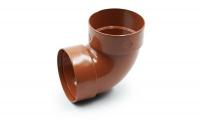 Double-coupled pipe bend 87° brick 100mm RainWay