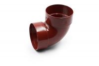 Double-coupled pipe bend 87° red 100mm RainWay