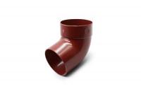 Single-joint pipe bend 67° red 75mm RainWay