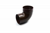Single-joint pipe bend 87° brown 75mm RainWay