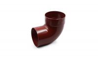 Single-joint pipe bend 87° red 75mm RainWay