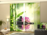 Photocurtain Panel Orchids and sun