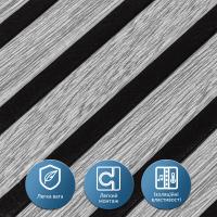 Панель-рейка Sticker wall SILVER+BLACK 665*665*5мм (D) SW-00002532