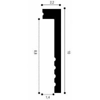 Плинтус из дюрополимера Orac Decor SX171-RAL9003