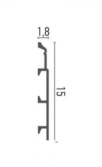 Плінтус з поліуретану Grand Decor HCR 510 (2.00 м)