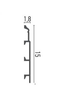 Плінтус з поліуретану Grand Decor HCR 510 (2.44 м) Flex