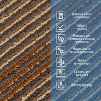 Плитка под ковролин Sticker wall без клеевого слоя 500х500х4мм Коричневый SW-00002712