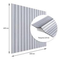 Покриття настінне вінілове 3D рейки Sticker wall 600*600*2,8мм (D) SW-00002193