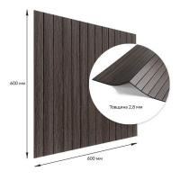 Покриття настінне вінілове 3D рейки Sticker wall 600*600*2,8мм (D) SW-00002195