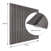 Покрытие настенное виниловое 3D рейки Sticker wall 600*600*2,8мм (D) SW-00002196