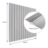 Покрытие настенное виниловое 3D рейки Sticker wall 600*600*2,8мм (D) SW-00002197