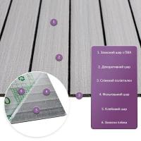 Покрытие настенное виниловое 3D рейки Sticker wall 600*600*2,8мм (D) SW-00002197