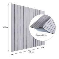 Покриття настінне вінілове 3D рейки Sticker wall 600*600*2,8мм (D) SW-00002198