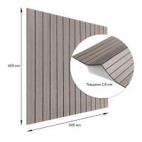Покрытие настенное виниловое 3D рейки Sticker wall 600*600*2,8мм (D) SW-00002201