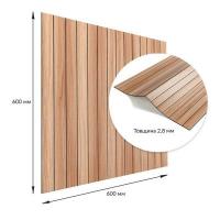Покрытие настенное виниловое 3D рейки Sticker wall 600*600*2,8мм (D) SW-00002203