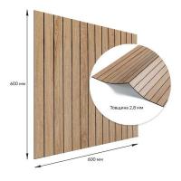 Покрытие настенное виниловое 3D рейки Sticker wall 600*600*2,8мм (D) SW-00002204