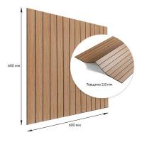 Покриття настінне вінілове 3D рейки Sticker wall 600*600*2,8мм (D) SW-00002205