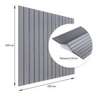 Покрытие настенное виниловое 3D рейки Sticker wall 600*600*2,8мм (D) SW-00002206