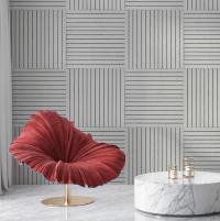 Покрытие виниловое самоклеющееся 3D рейки Sticker wall 600х600х2,8мм SW-00003242