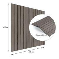 Покрытие виниловое самоклеющееся 3D рейки Sticker wall 600х600х2,8мм SW-00003245