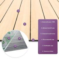 Покрытие виниловое самоклеющееся 3D рейки Sticker wall 600х600х2,8мм SW-00003451