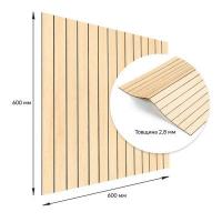 Покрытие виниловое самоклеющееся 3D рейки Sticker wall 600х600х2,8мм SW-00003451