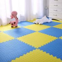 Floor puzzle double-sided Sticker wall Yellow and Blue 60*60cm*2cm (D) SW-00001845