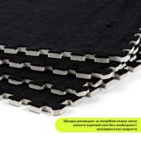 Plush puzzle floor Sticker wall Black 60*60*1cm (D) SW-00002079