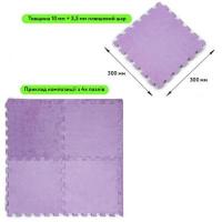 Plush puzzle floor Sticker wall Purple 30*30*1cm (D) SW-00002086