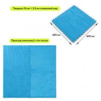 Plush puzzle floor Sticker wall Blue 60*60*1cm (D) SW-00002091