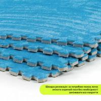 Plush puzzle floor Sticker wall Blue 60*60*1cm (D) SW-00002091